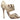 Beige & Grey Jimmy Choo Snakeskin Heeled Sandals Size 38