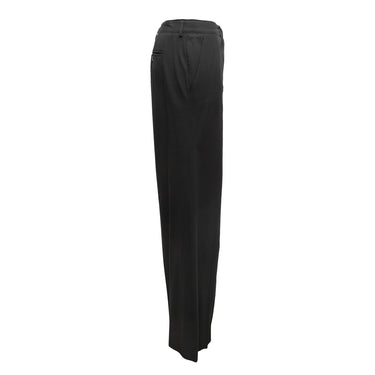 Vintage Black Chanel Spring/Summer 2003 Wool Trousers Size FR 48 - Designer Revival