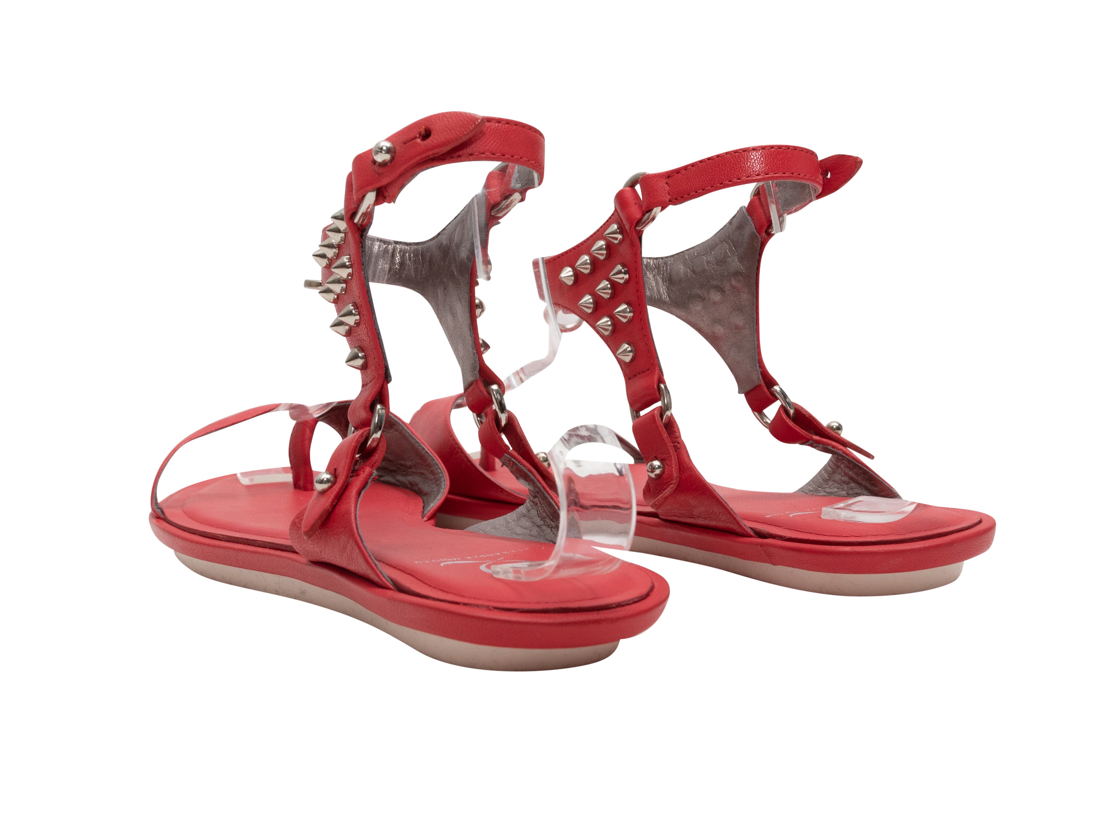AmaflightschoolShops Revival, Red McQ Alexander McQueen Studded Sandals