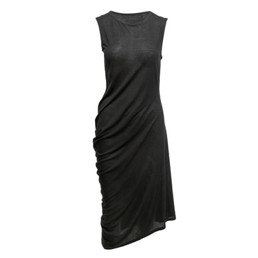 Black The Row Sleeveless Ruched Maxi Dress Size US 6