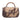Brown Gucci Monogram Bamboo Top Handle Bag