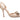 Beige Oscar de la Renta Satin Embellished Peep-Toe d'Orsay Heels Size 39.5