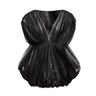 Vintage Black & Silver Krizia 80s Mesh Bubble Dress Size EU 38 - Designer Revival
