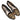 Black & Gold Alexander McQueen Embroidered Velvet Flats Size 39