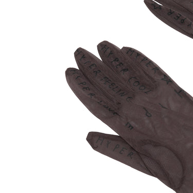 Brown & Multicolor Walter Van Beirendonck Mesh Tattoo Gloves Size US L - Designer Revival