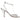 Silver Chanel Strappy Heeled Sandals Size 37.5 - Designer Revival