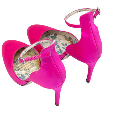 Pink Gucci Satin Pumps Size 36.5 - Designer Revival