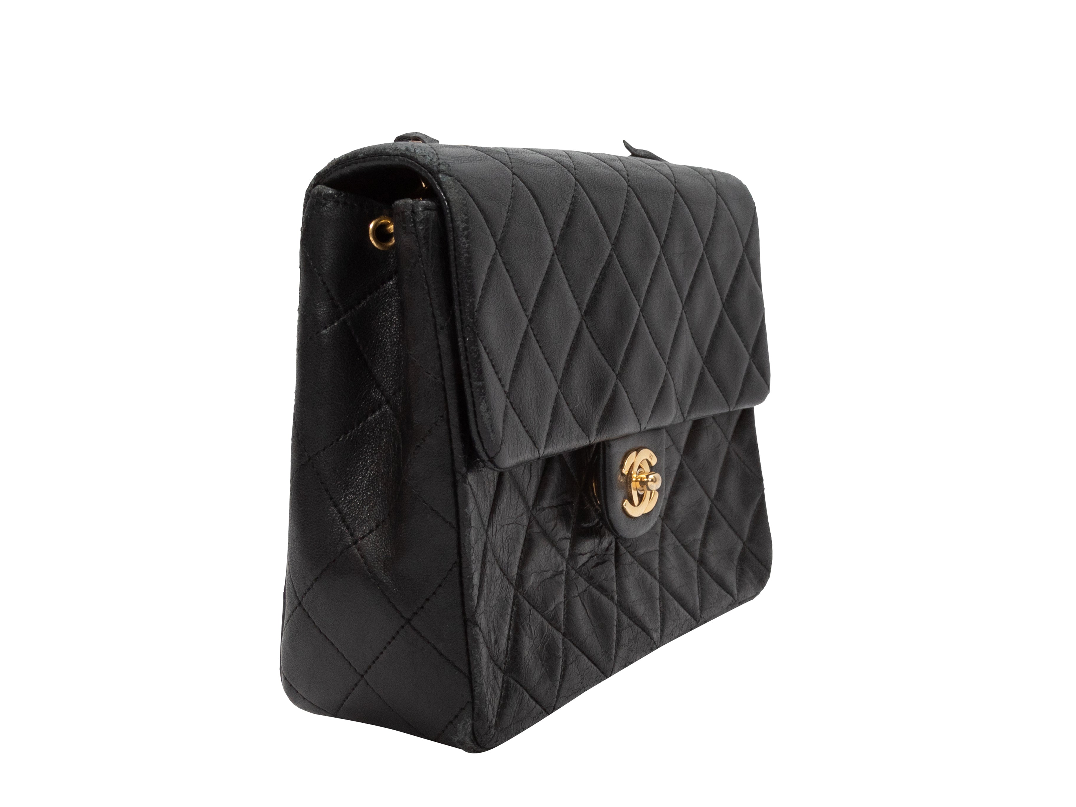 Vintage Black Beauty Chanel Classic Small Single Flap Bag
