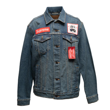 Medium Wash Levi's x Supreme Denim Patch Jacket Size US M - Atelier-lumieresShops Revival