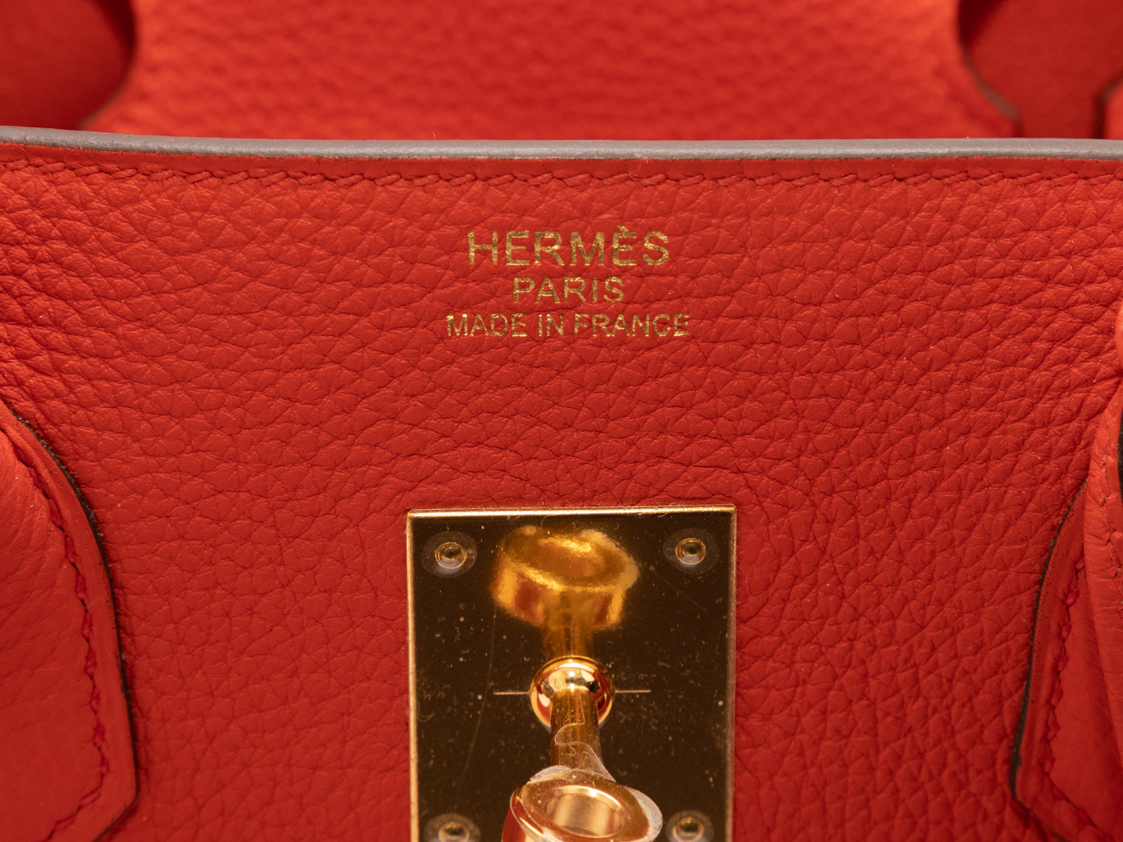 Hermès Birkin 35 handbag in red Capucine Togo leather, SHW