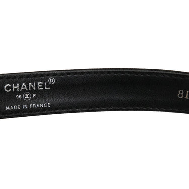 Vintage Black Chanel Spring/Summer 1996 Belt Size US XS - Designer Revival