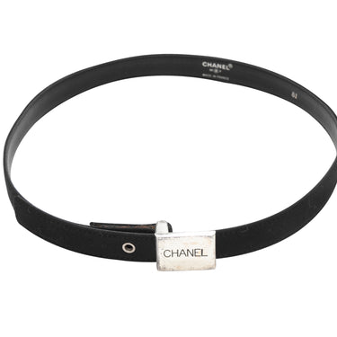 Vintage Black Chanel Spring/Summer 1996 Belt Size US XS - Designer Revival