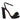 Black Prada Suede Platform Bow Sandals Size 37.5