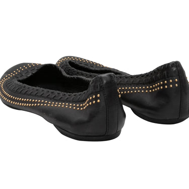 Black Gucci Leather Ballet Flats Size 39 - Atelier-lumieresShops Revival