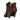 Brown & Black Saint Laurent Leopard Print Ponyhair Ankle Boots Size 38.5