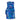 Vintage Blue & Multicolor Vicky Tiel 1980s Silk Printed Cocktail Dress Size US S