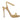 Gold Christian Louboutin Leather Heeled Sandals Size 37 - Atelier-lumieresShops Revival