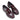Burgundy Prada Patent Logo Loafers Size 40.5