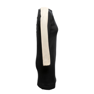 Vintage Black & White Yves Saint Laurent Wool Dress Size FR 38 - Designer Revival