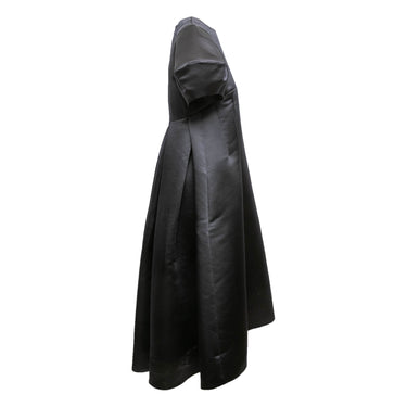 Black Comme Des Garcons Puff Sleeve Satin Dress Size US S