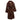 Brown Max Mara Alpaca & Wool-Blend Long Hooded Wrap Coat Size US 8