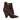 Brown & Black Saint Laurent Leopard Print Ponyhair Ankle Boots Size 38.5