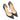 Black & Silver Christian Louboutin Pointed-Toe Pumps Size 38 - Designer Revival