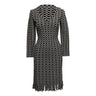 Black & White Alaia Knit Patterned Dress Size EU 40 - Designer Revival