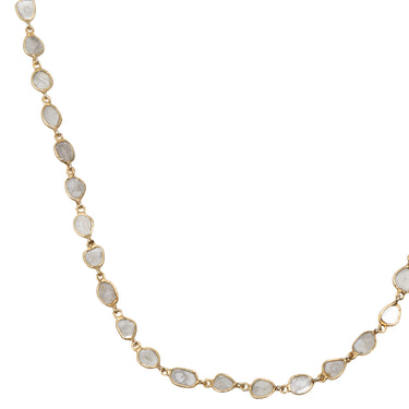 Moonstone & Gold Jennifer Miller Long Necklace - Designer Revival