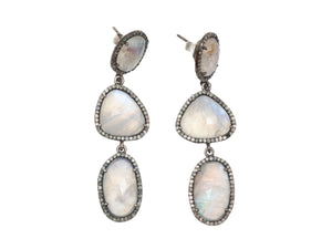 Silver & Moonstone Jennifer Miller Drop Earrings