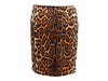 Brown & Black Christian Dior Leopard Print Skirt