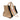 Beige & Multicolor Chanel Striped Logo Tote Bag - 127-0Shops Revival