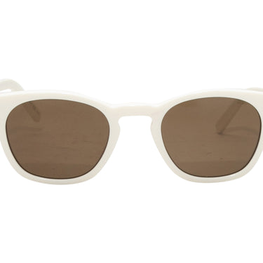 White Saint Laurent Wayfarer Sunglasses