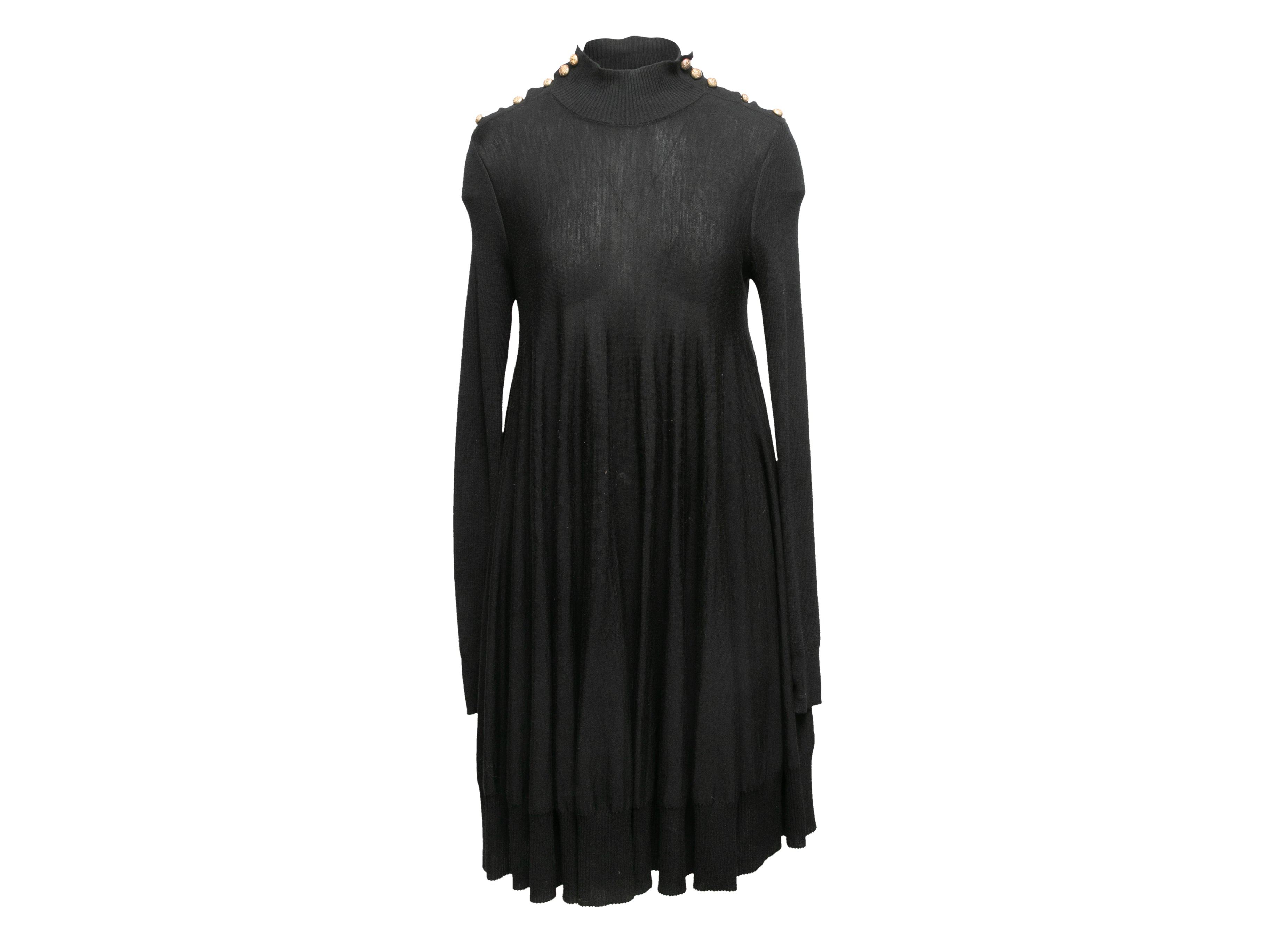 high Black Alexander McQueen Lightweight Wool Dress Size US L - Atelier-lumieresShops Revival