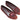 Burgundy Alexander McQueen Suede & Sequin Skull Motif Flats Size 36.5