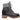 Grey & Black Chanel Quilted Suede & Leather Cap-Toe Boots Size 36