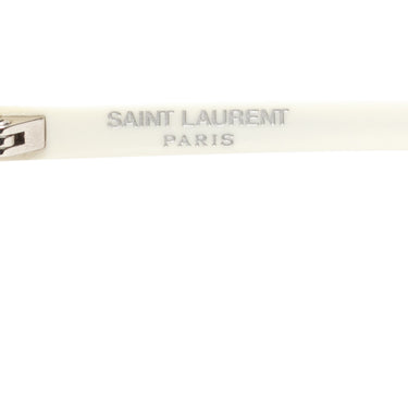 White Saint Laurent Wayfarer Sunglasses