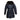 Navy & Black Prada Down Fur-Trimmed Hooded Puffer Coat Size IT 42