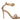 Gold Gianvito Rossi Bijoux Metallic Leather Heeled Sandals Size 40