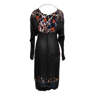 Vintage Black & Multicolor Karl Lagerfeld Spring/Summer 1985 Haute Couture Dress Size US S - Designer Revival