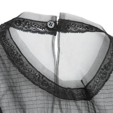 Black Valentino Tulle & Virgin Wool-Blend Cocktail Dress Size US 4 - Designer Revival