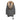 Grey & Brown Louis Feraud Virgin Wool Fur-Trimmed Cardigan Size US 16