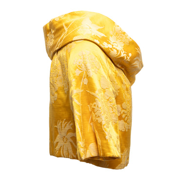 Vintage Yellow Branell Jacquard Bolero Size US M/L - Designer Revival