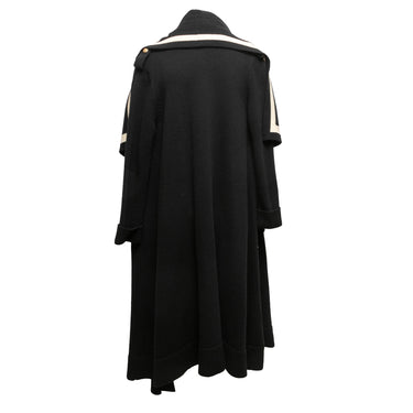 Black & White Alexander McQueen Wool Longline Cardigan Size US M - Atelier-lumieresShops Revival