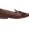 Brown Mansur Gavriel Leather Tassel Loafers Size 37 - Designer Revival