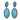 Turquoise & Diamond Jennifer Miller Faceted Drop Earrings - Designer Revival