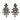 Grey & Yellow Gold-Plated Oscar de la Renta Crystal Clip-On Earrings - 127-0Shops Revival