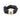 Black Chanel Logo Leather Scrunchie