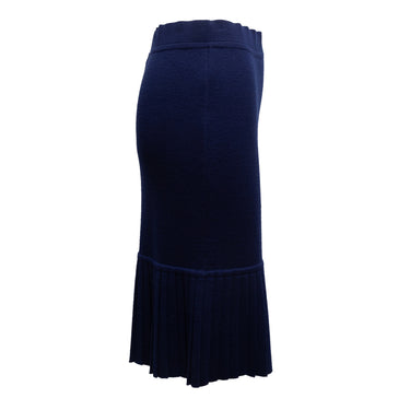 Vintage Navy Chanel Boutique Skirt Size US L - Designer Revival