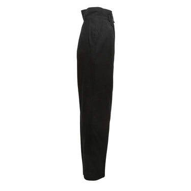 Vintage Black Chanel Boutique Wool Trousers Size US XS - Designer Revival